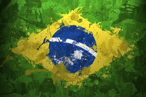 Обои на рабочий стол: full hd, бразилия, бразильский флаг, зеленый, земной шар, планета земля, планеты, текстура, текстуры, флаги