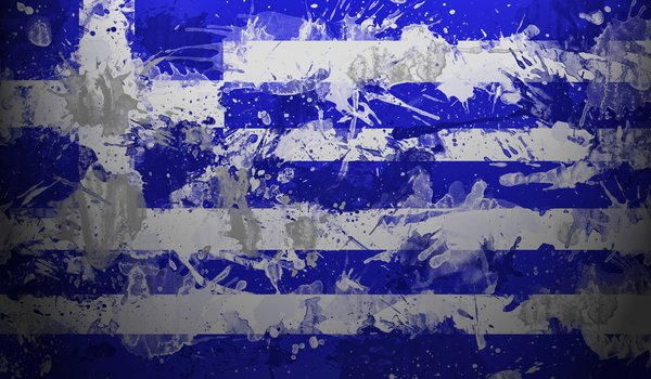 Обои на рабочий стол: Ελληνική Δημοκρατία, греция, Греческая Республика, краски, флаг