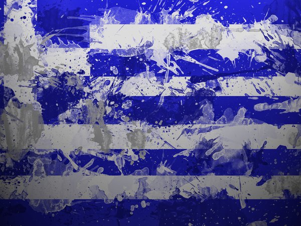 Ελληνική Δημοκρατία, греция, Греческая Республика, краски, флаг