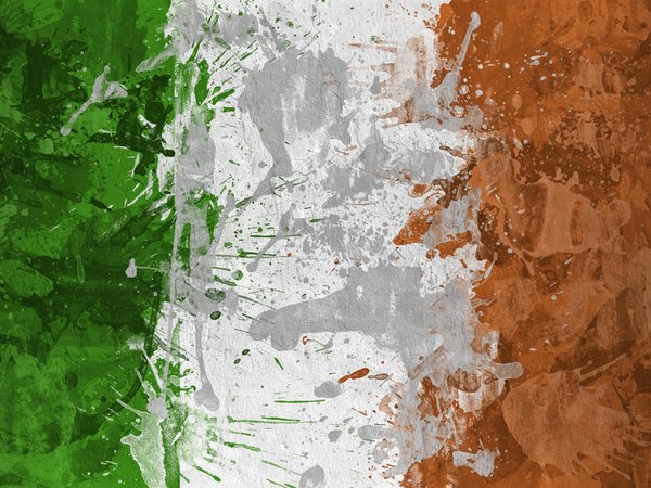 flag, ireland, Poblacht na hÉireann, Republic of Ireland, ирландия, краски, Республика Ирландия, флаг
