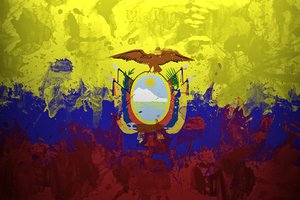 Обои на рабочий стол: flag, Ikwadur Republika, República del Ecuador, краски, Республика Эквадор, флаг, эквадор