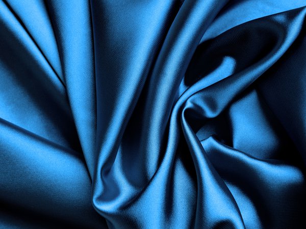 silk, блеск, сатин, синий, складки, ткань, шелк