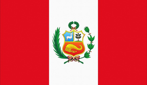 Обои на рабочий стол: Peru, photoshop, белый, герб, красный, Перу, флаг