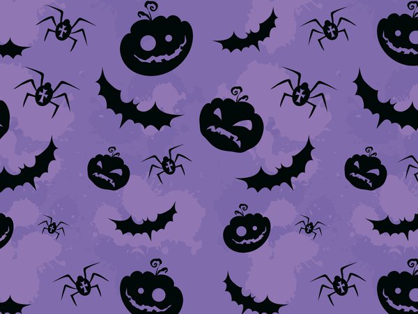 bats and spiders, creepy, Halloween pumpkins, pattern, textures, жуткий, летучих мышей и пауков, текстуры, тыквы