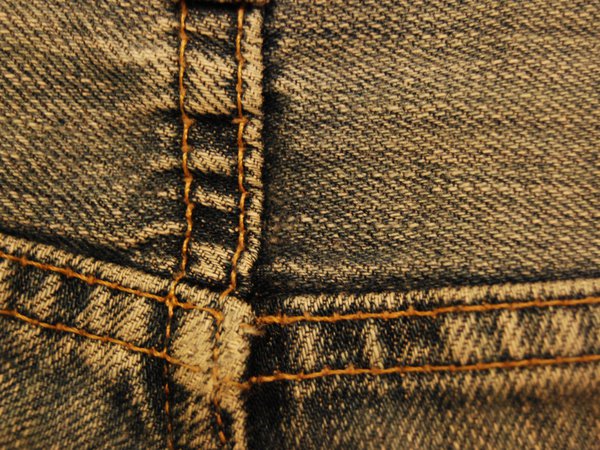 джинсы, ткань, шов