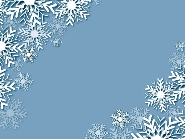 background, blue, christmas, snowflakes, winter, снежинки, фон