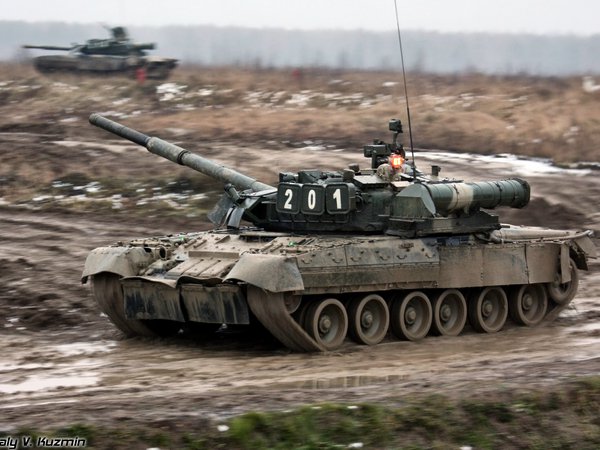 вс россии, грязь, обт, т-80у, танк