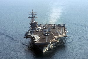 Обои на рабочий стол: USS Dwight D. Eisenhower, авианосец, оружие