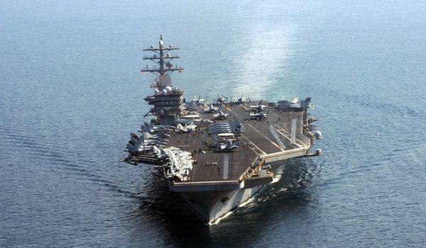 Обои на рабочий стол: USS Dwight D. Eisenhower, авианосец, оружие