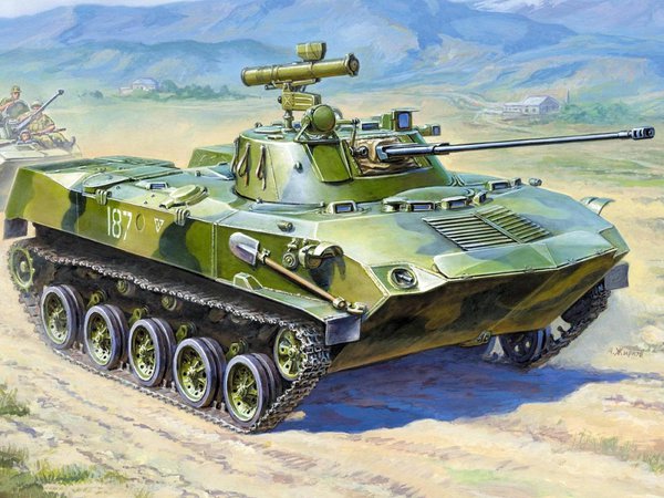 БМД-2, боевая, ВДВ, гусеничная, десанта, машина, плавающая, россии, советская