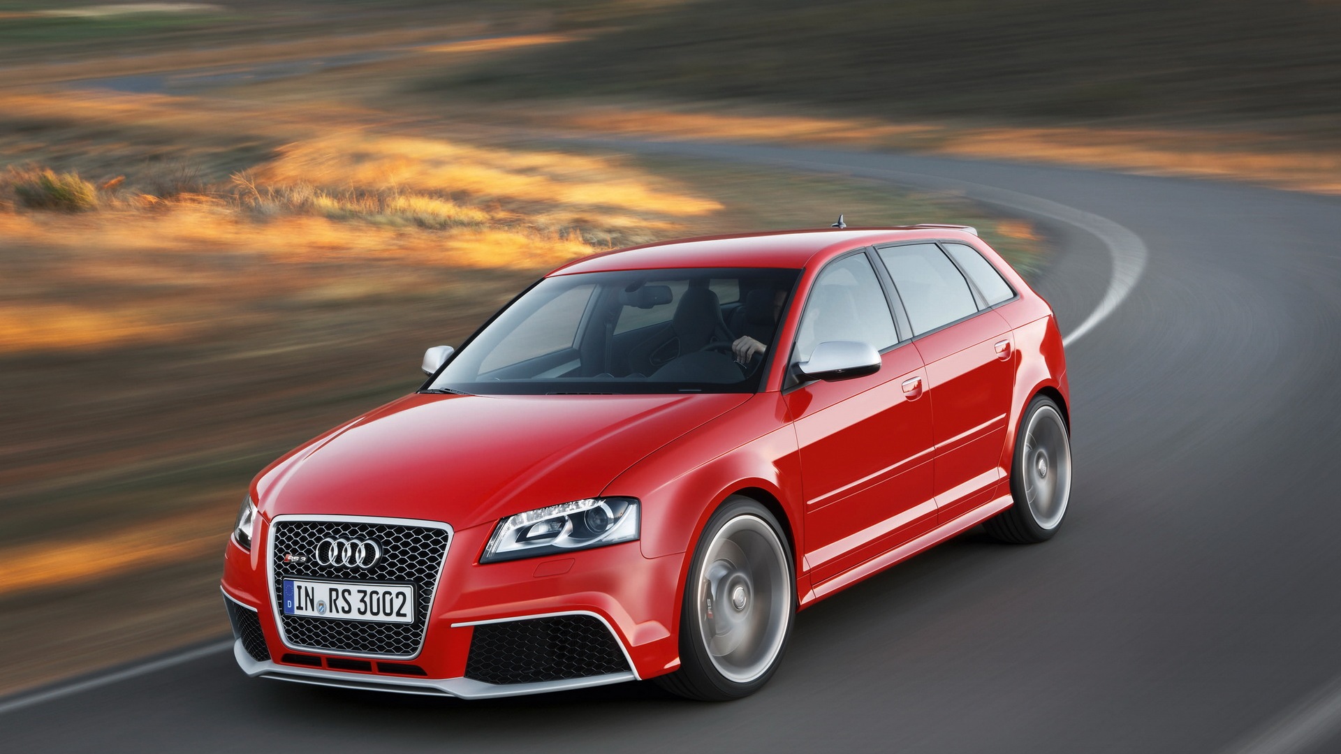 Audi, rs3, Ауди, красный