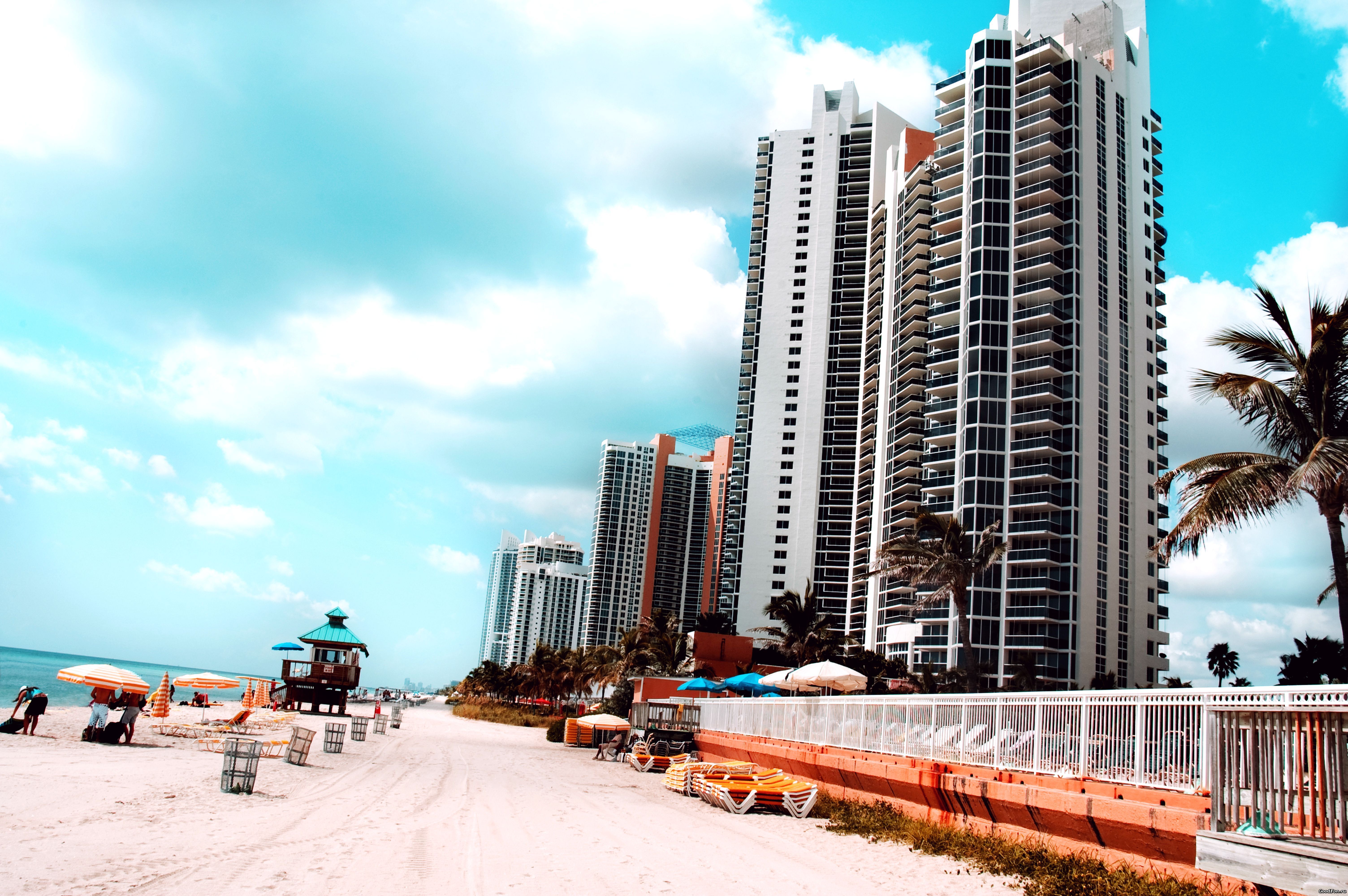страны архитектура море Майами США бесплатно