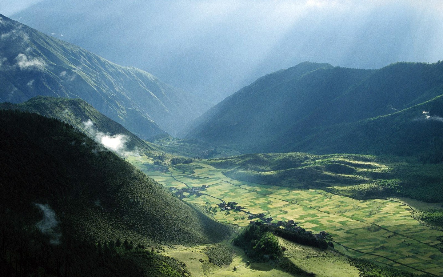 Леса провинции Сычуань Сино-тибетские горы
