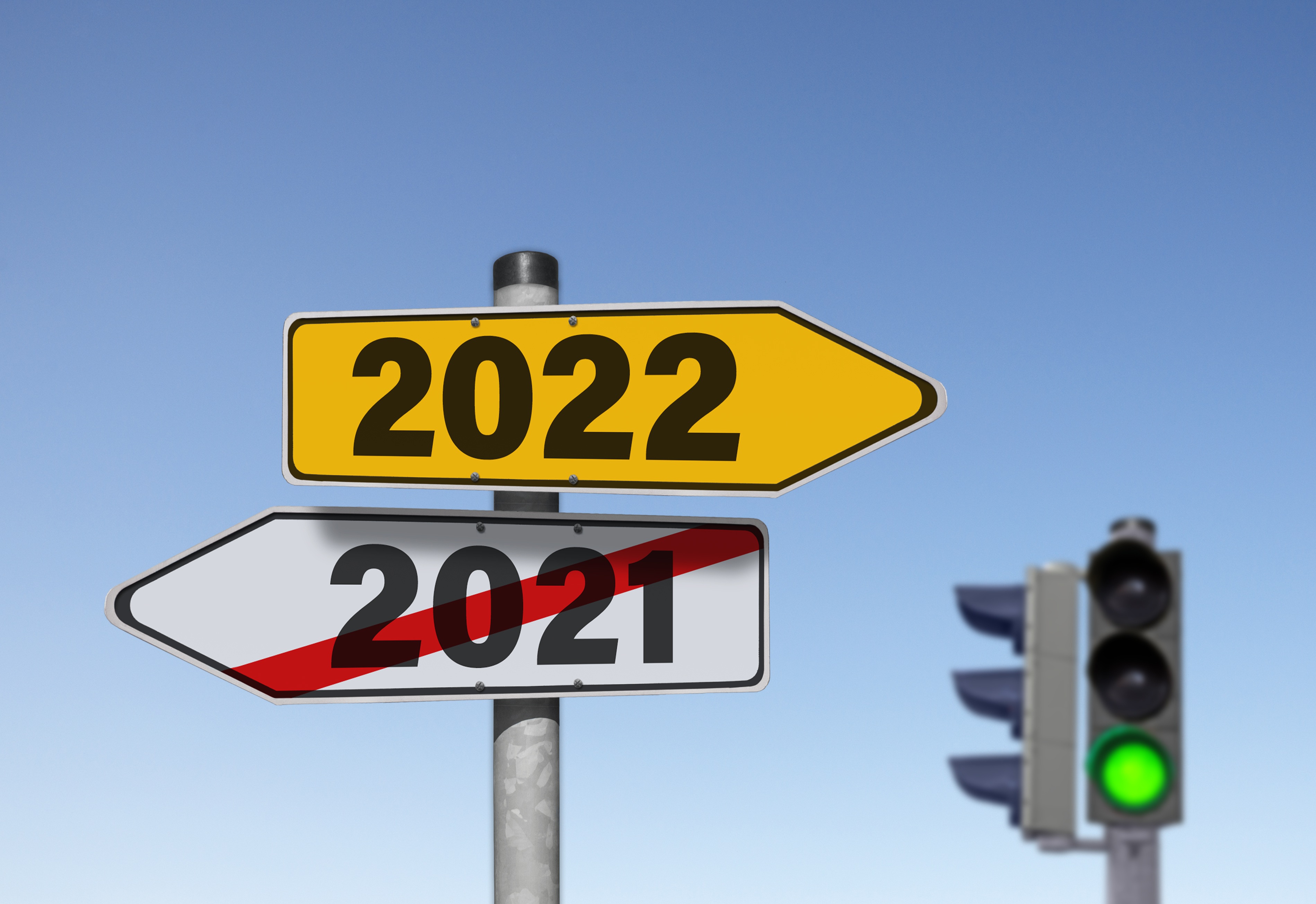 2022, Зелёный свет, новый год, светофор