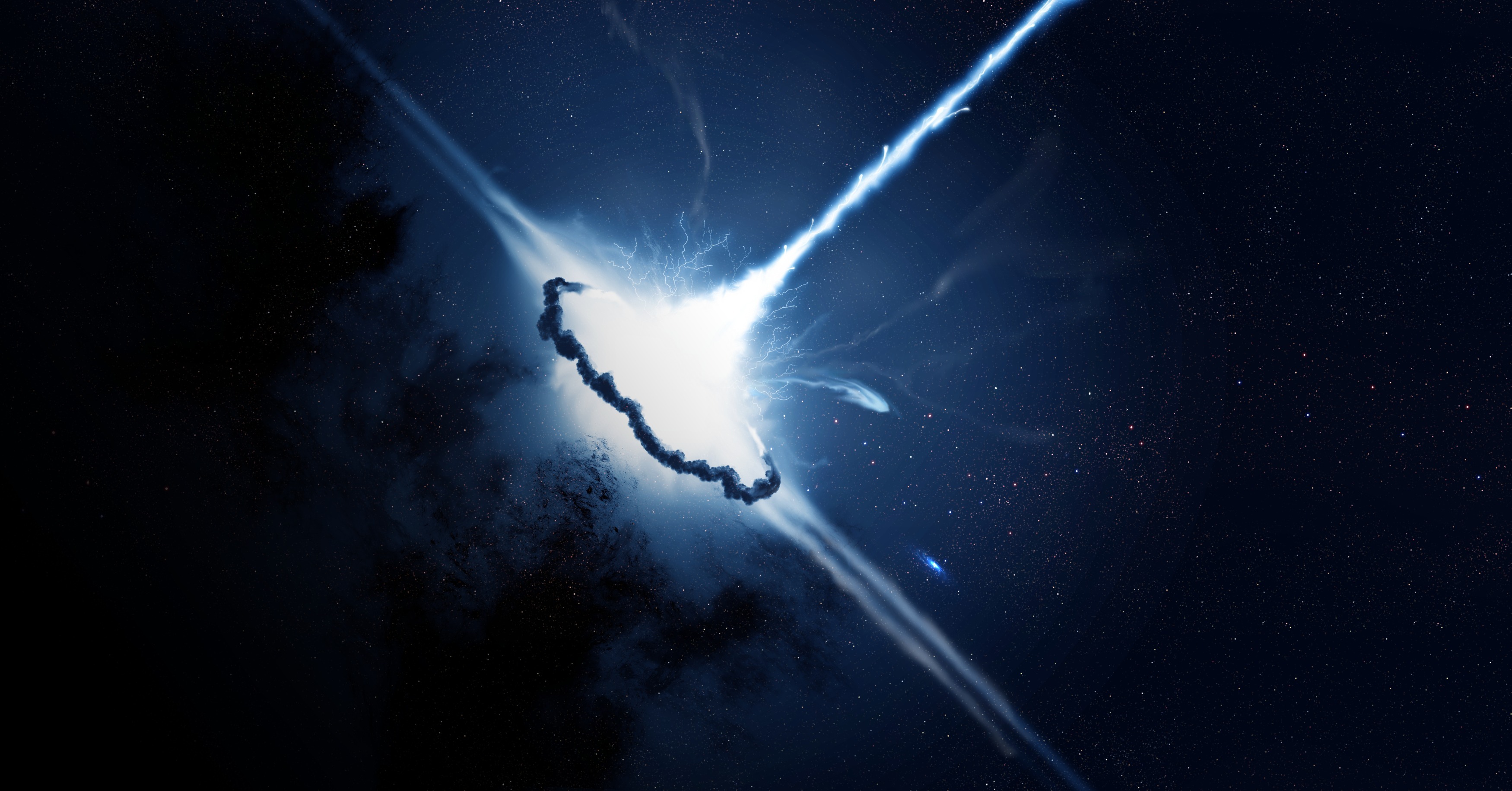 Обои Взрыв квазар звезда картинки на рабочий стол на тему Космос - скачать без смс