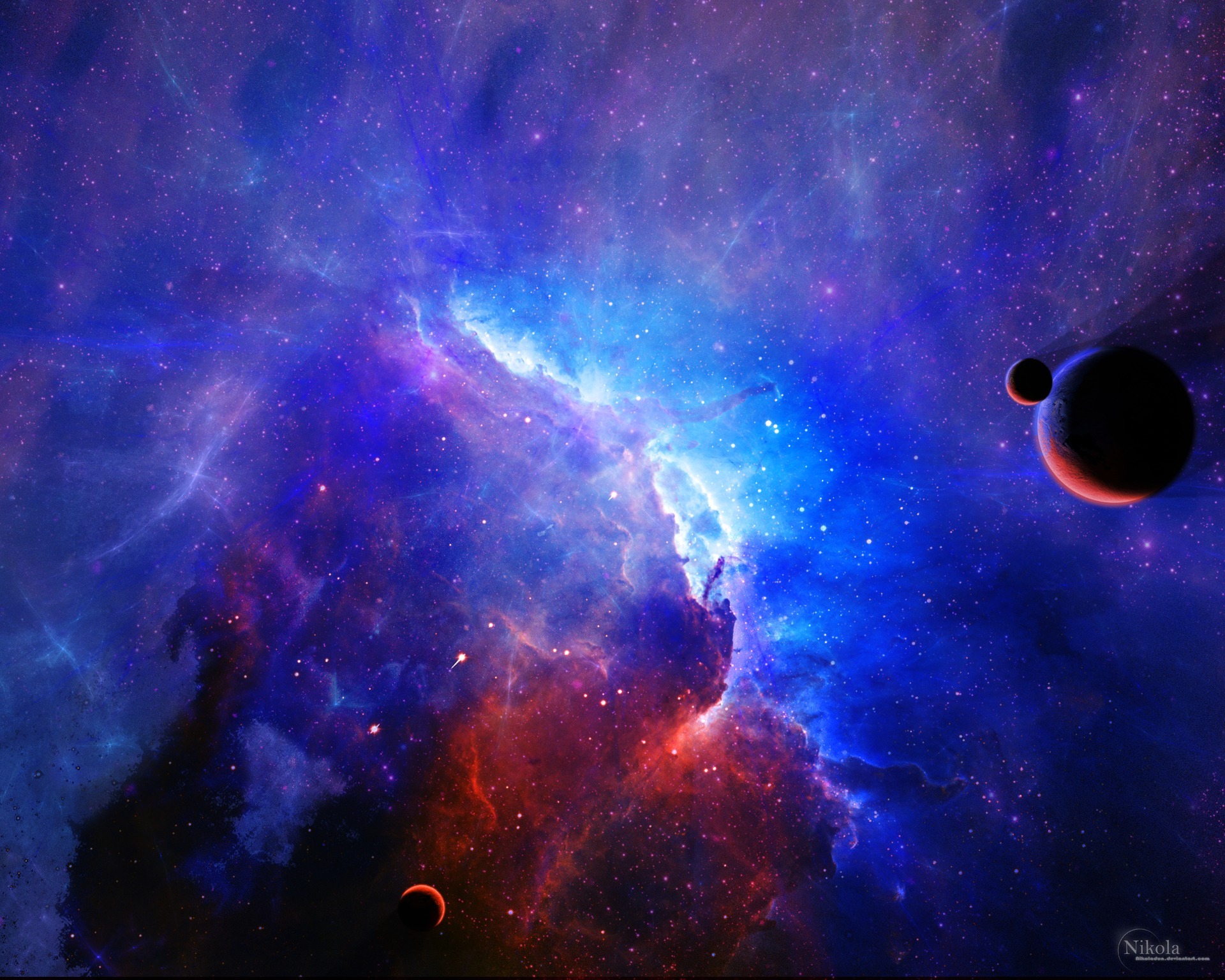 Обои туманность красная космос картинки на рабочий стол на тему Космос - скачать загрузить