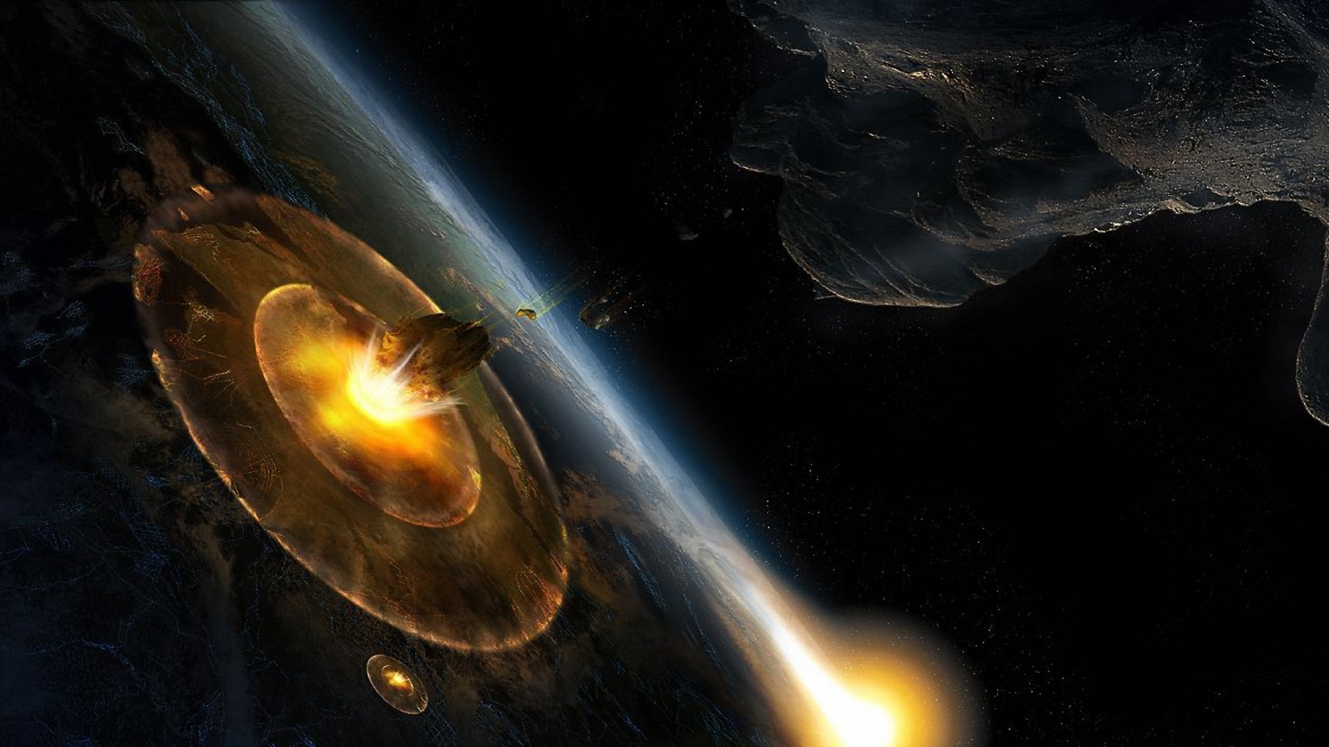 Обои Взрывающаяся планета картинки на рабочий стол на тему Космос - скачать бесплатно
